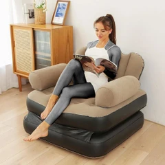 2 in 1 Inflatable Extending Sofa & Bed with Armrest